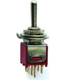 Resim Toggle Switch 6 P On-Off 5Mm Smts-202 5 Adet 