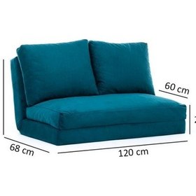 Resim Pafu Taida İkili Katlanır Yataklı Uzanma Koltuğu Petrol 