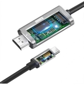 Resim Daytona Ch-01 Type-C To HDMI 4K Ultra Full HD Görüntü Aktarım Kablosu 4 Portlu Tak Çalıştır 