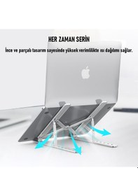 Resim SooPii DM08 10''-15.6'' 6 Seviyeli Alüminyum Notebook Standı 