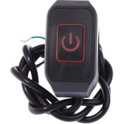 Resim Ranyeek Motorcycle 22mm Su Geçirmez Kilitleme Arka Işıkli Direksiyon Anahtarı - 12v 10a Abs Metal Fonksiyonel Aksesuar Kırmızı 