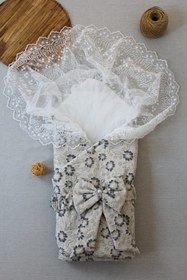 Resim Premium Kalite Organik Pamuk Bebek Kundak 17zbkundakkızgüllüsedef 