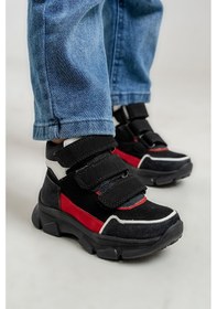 Resim Mnpc Erkek Çocuk Siyah Hakiki Deri Anatomik Günlük Bot 25k4b110692 Siyah 