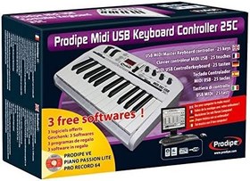 Resim Prodipe MIDI USB Keyboard 25C MIDI Klavye - 25 Tuş 