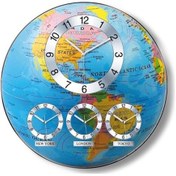 Resim Time Gold Antik Küre Dünya Saati 48 Cm Altın 