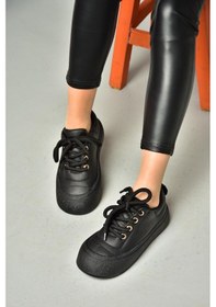 Resim Fox Shoes S973702509 Siyah Kadın Spor Ayakkabı Sneakers Siyah 