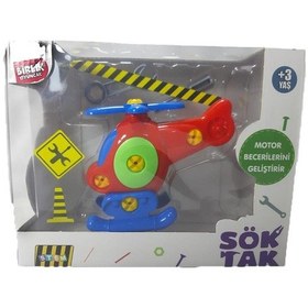 Resim Kutulu Sürtmeli Sök Tak Oyuncak Helikopter 14 Cm 