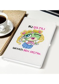 Resim Bk Gift Bu Işıltılı Hayatı Ben Seçtim Tasarımlı Beyaz Defter, Arkadaşa Hediye, Doğum Günü Hediyesi Kobitmeyencom29833 Bk Gift 