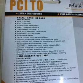 Resim Pcı Sata + Esata + Ide Kart Pcı To Ide Sata Esata Pcı Combo 
