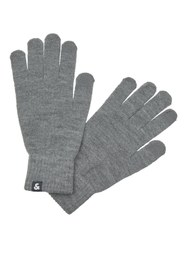 Resim Jack & Jones Jack Jones Barry Knitted Gloves Noos Erkek Gri Eldiven 12159459-05 