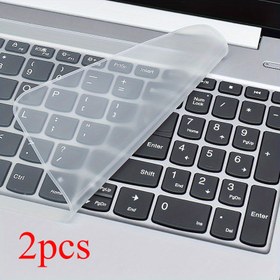 Resim 2 adet Esnek Silikon Klavye Koruyucu Dizüstü Bilgisayarlar için - Yıkanabilir, Toz Geçirmez ve Dayanıklı Klavye Kapağı (25.4-43.18 cm) Ergonomik Tasarım ve Aracı Olmadan Kurulum, Dizüstü Bilgisayar Klavye Kapağı Koruyucu, Teknoloji Aksesuarı, Koruyucu Ekipman 