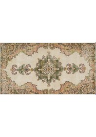 Resim Eşsiz Anadolu Vintage Eskitme El Dokuma Halı 1,12 X 2,12 Cm 9029 