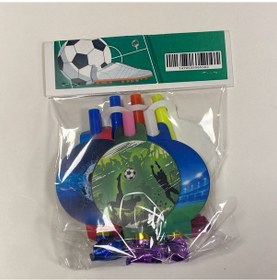 Resim Futbol Temalı Kaynana Dili, Parti Düdüğü, 6lı Paket Uzayan Parti Düdüğü,uzat Çek Düdük Diğer 
