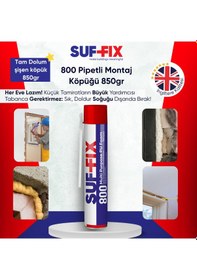 Resim Suf-fix 800 Pipetli Montaj Köpüğü 750ml Kapı Pencere Dolgu Isı Yalıtım Köpüğü 