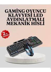 Resim Rgb Aydınlatmalı Klavye Mouse Mekanik Hissiyat Maksimum 