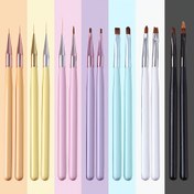 Resim 14 Parça Tırnak Sanatı Fırçası Seti, Eyeliner ve Jel Cila Araçları İçeren, Uzatma Jeli ve Akrilik Tırnaklar için Uygun 