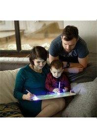 Resim Ebitda Çocuklar İçin Eğitici Çizim Tahtası Ve Işıklı Kalem Seti 