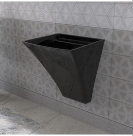 Resim Lucco Loop 50 CM Asma Monoblok Lavabo Siyah 