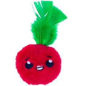 Resim Catnip Cepli Elma Peluş Kedi Oyuncağı ve 2 Adet Catnip Paketi 