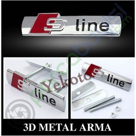 Resim Sline Metal 3D Amblem Ön Panjur Logosu Orjinal Style 