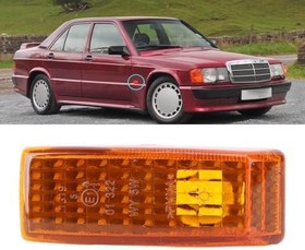 Resim Yan İşaretçi Işık Muhafazası Yan Gösterge Lambası Kapak Yan TekrarlayıCı Işık Lens Değiştirme C E S SL Sınıfı W124 W140 R129 (YELLOW) 