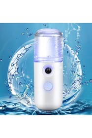 Resim pazariz Şarjlı Mini Yüz Nemlendirici Dezenfektan Cihazı Mist Sprayer 