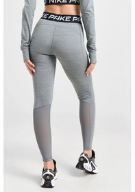 Resim Nike Pro 365 Dri Fit Training Mid Rise Full Length Tight Fit Green Toparlayıcı Tayt Gri Melanj 