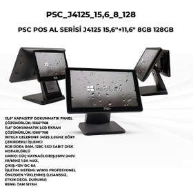 Resim PSC Pos J4125 15,6'' + 11,6'' 8 Gb Ram 128 Gb Ssd 