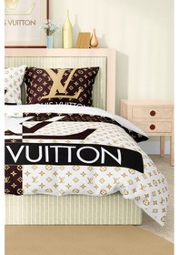 Resim Marka Nevresim Takımı Çift Kişilik Pamuklu Saten Kumaş 6 Parça 3d Dijital Baskı Duvet Cover Set Model No:69 Renkli 