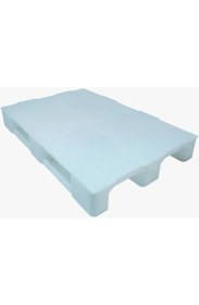 Resim Hira Plastik Palet Beyaz 3 Kızaklı Plastik Raf Paleti 80X120X15 cm 13 kg 
