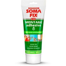 Resim Somafix Beyaz 250 Gr. Akrilik Tüp Montaj Yapıştırıcı (SOMAFIX.S181) 