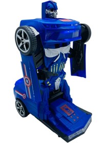 Resim TRUST STORE Avengers Sesli Işıklı Robota Dönüşen Araba Kaptan Amerika Robot Olan Transform Dans Eden Araç 