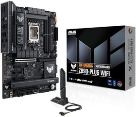 Resim ASUS TUF GAMING Z890-PLUS WIFI Intel Z890 LGA1851 DDR5 9066 DP HDMI USB4 4x M2 USB3.2 WiFi 7 + BT AURA RGB 2.5Gbit LAN ATX 16+1+2+1 Güç Aşamaları, Thunderbolt 4, Anakart 
