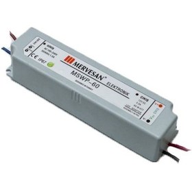 Resim Mervesan 24v 2,5 Amper 60w Trafo Ip67 Dış Mekan 