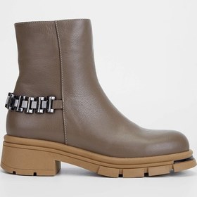 Resim Tamer Tanca Kadın Hakiki Deri Bej Casual Bot 231 1056 Bn Bot Sk23/24 Bej Fltr Bej 