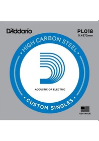 Resim D'addario Pl018 Tek Elektro Gitar Teli 18 