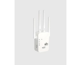Resim Nevamel® 300MBPS Wifi Menzil Genişletici 4 Antenli Wpa3 Güvenlikli Priz Tipi Repeater 