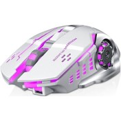 Resim Suofeng Thunder Wolf Q13 Kablosuz Sessiz Mekanik Oyun Ve İş Faresi - Şarj Edilebilir, Rgb Aydınlatmalı Q13 Q13 