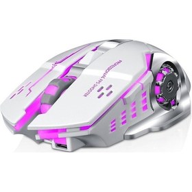 Resim Suofeng Thunder Wolf Q13 Kablosuz Sessiz Mekanik Oyun Ve İş Faresi - Şarj Edilebilir, Rgb Aydınlatmalı Q13 Q13 