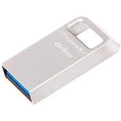Resim Kingston Dtmc3 64gb Usb3.1 Metal Usb Bellek 100mb/s Okuma Hızı Mini Taşınabilir Araç Uyumlu Gümüş Rengi 