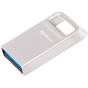 Resim Kingston Dtmc3 64gb Usb3.1 Metal Usb Bellek 100mb/s Okuma Hızı Mini Taşınabilir Araç Uyumlu Gümüş Rengi 
