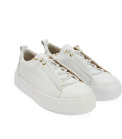 Resim Desa Kadın Beyaz Deri Sneaker 