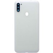 Resim Boyra Teknoloji Samsung Galaxy A11 Logolu Kasa Kapak - Lens Ve Parmakizi Hariç Beyaz 
