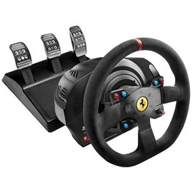 Resim Thrustmaster T300 Ferrari Integral RW Alcantara Edition Official Ferrari & Sony Lisanslı PS4/PS3 Direksiyon Seti 