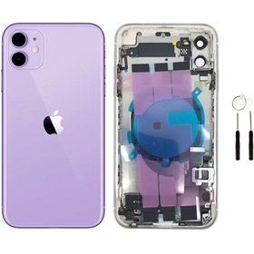 Resim instatech Apple Iphone 11 Dolu Kasa + Montaj Seti Hediye - Mor 