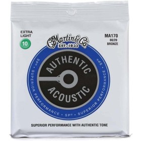 Resim Martin MA170 80/20 Bronze Extra Light Akustik Gitar Teli (10-47) 