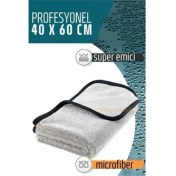 Resim Çift Yüzeyli Profesyonel Microfiber Havlu - Süper Emici Temizlik Bezi 40 x 60 cm 