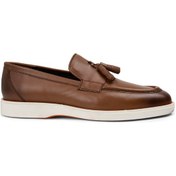 Resim Deery Hakiki Deri Taba Rengi Püsküllü Erkek Loafer - 01958mtbac01 Taba 