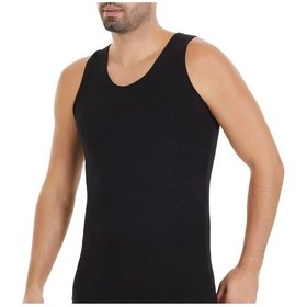 Resim Yıldız 12'li Paket Erkek Modal Askılı Atlet 2 Çift Bambu Çorap Hediyeli Siyah 