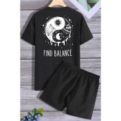 Resim Trendypassion Ying Yang Şort T-Shirt Eşofman Takımı 